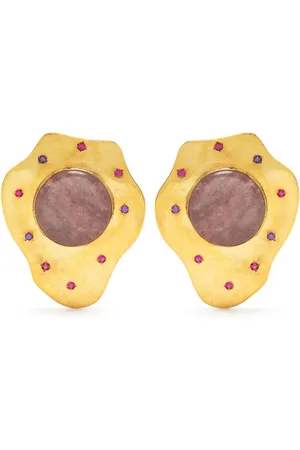 Liya Cloud quartz earrings