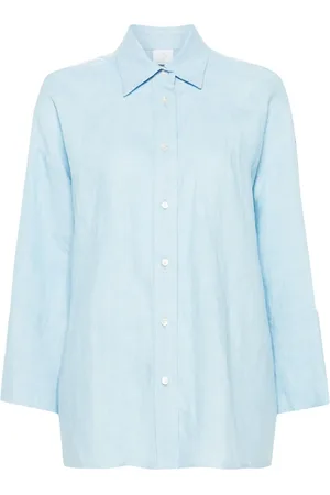 ELEVENTY Linen drop-shoulder shirt