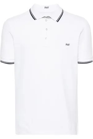 FAY Embroidered-logo polo shirt