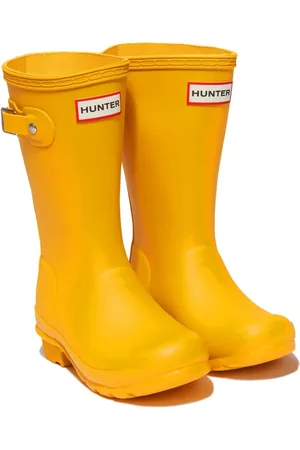 Hunter Gloss buckled wellies
