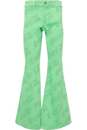 ERL X Coca-Cola mid-rise flared jeans