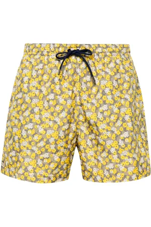 CANALI Floral-print swim shorts