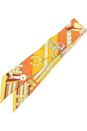 Hermès 2010-2024 Brides et Gris-Gris Silk Twilly Scarf scarves