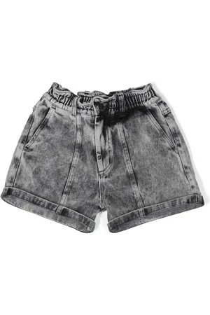 Le pandorine Acid-washed denim shorts