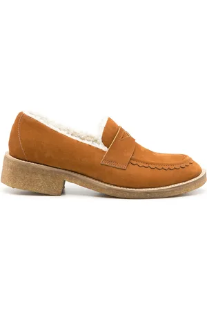 Sarah Chofakian Pullman shearling-trimmed loafers