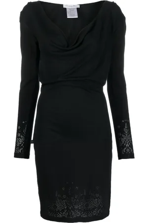 Dior 1990s floral-detailing hooded dress