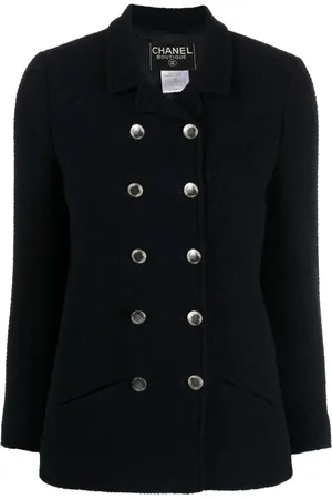 CHANEL 1998 double-breasted tweed jacket