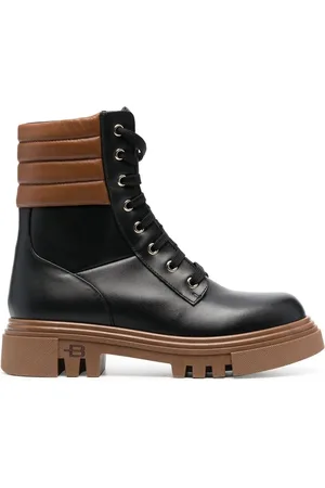 BALDININI Leather combat boots