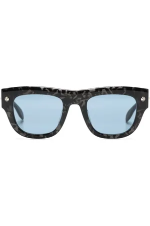 Alexander McQueen Stud-detailed tinted sunglasses