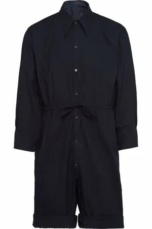 Prada Tie-waist chambray jumpsuit