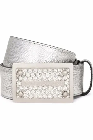 Dolce & Gabbana Crystal-embellished buckle belt
