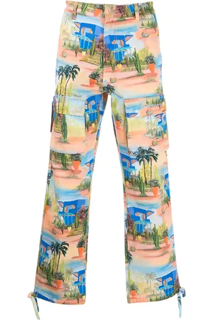 Les Benjamins Graphic-print utility trousers