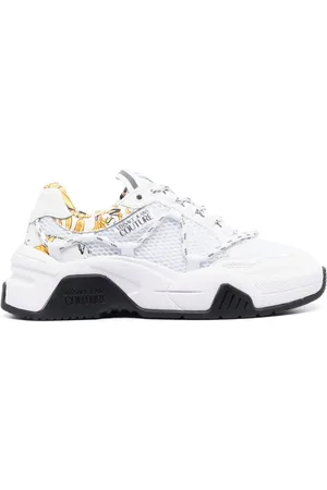 VERSACE Mesh-panel low-top sneakers