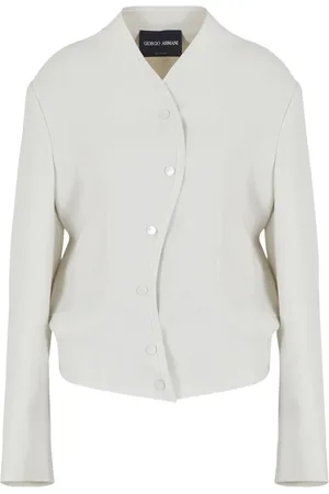 Giorgio Armani Collarless drop-shoulder jacket