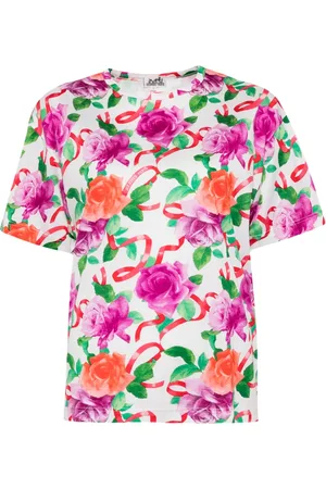 Hermès 1990-2000s floral print short-sleeves T-shirt