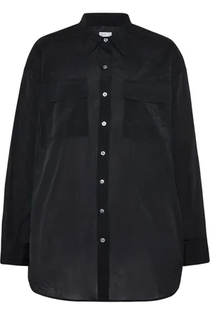 ROSETTA GETTY Pointed-collar button-up shirt