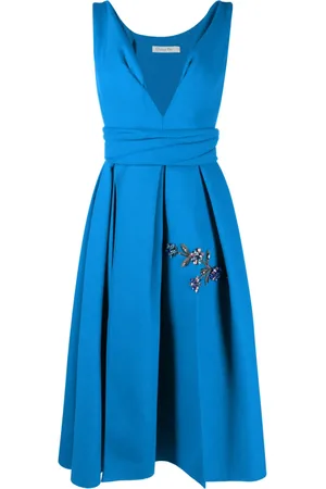 Dior 2010 box-pleat flared dress
