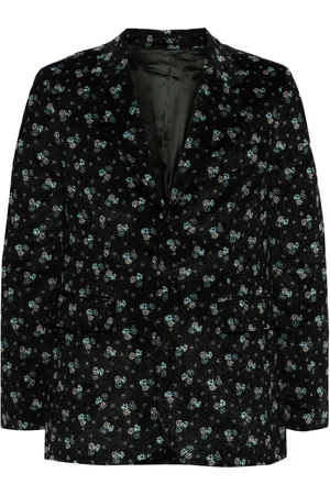 BODE Chicory floral-print corduroy blazer