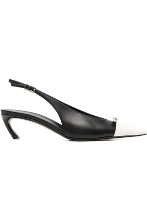 Lanvin Rita 50mm leather slingback pumps