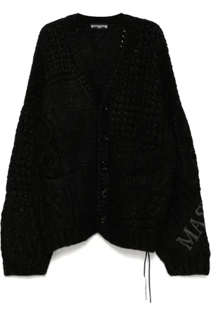 MASTERMIND Logo cable cardigan