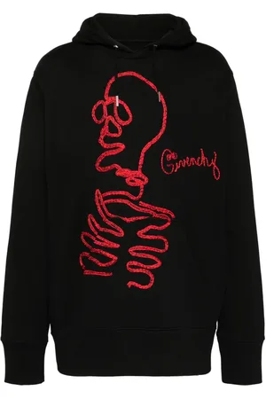 Givenchy Graphic embroidered hooded sweatshirt
