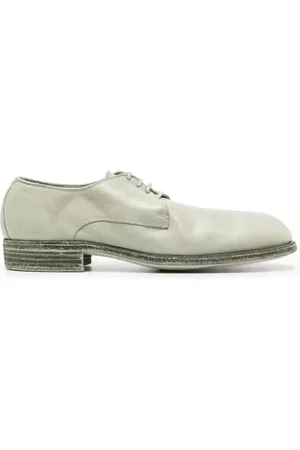 GUIDI 30mm lace-up leather derby shoes