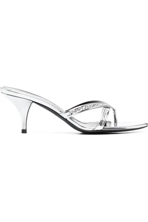 Tom Ford Metallic leather mules