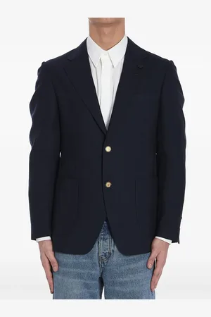 LARDINI Single-breasted wool blazer