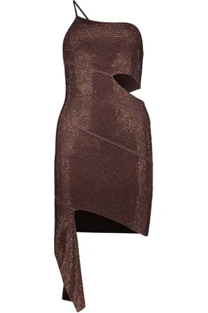 ANDREADAMO Asymmetric mini dress