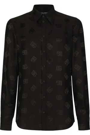 Dolce & Gabbana Martini-fit jacquard silk shirt
