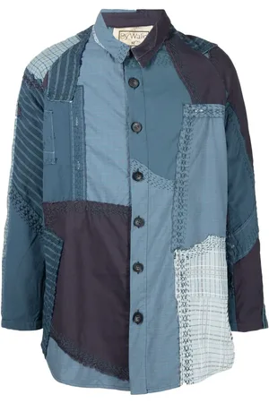 BY WALID Miles panelled shirt jacket