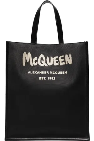 Alexander McQueen Brushed logo tote bag