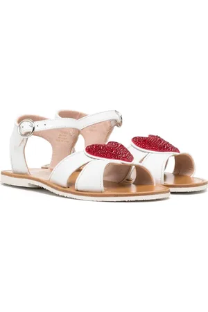 SOPHIA WEBSTER Heart-patch cut-out sandals