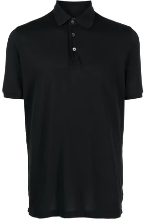 FEDELI Short-sleeved cotton polo shirt