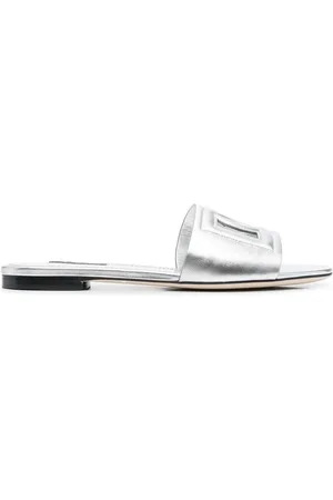 Dolce & Gabbana 3D logo flat sandals