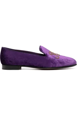 Ralph Lauren Alonzo velvet-finish loafers