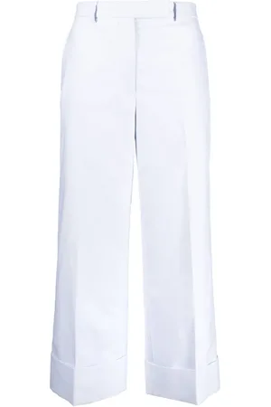 Thom Browne Sack tailored cotton cropped trousers