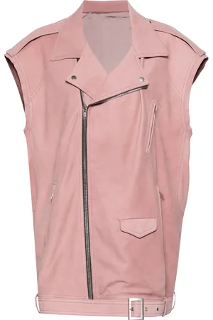 Rick Owens Biker-style leather waistcoat