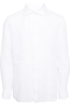 120% Lino Long-sleeved linen shirt