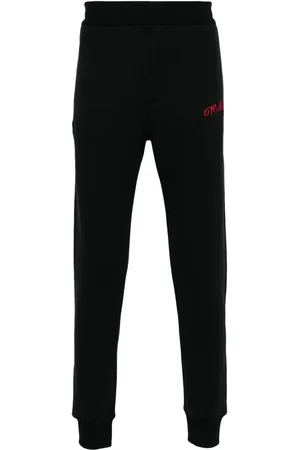 Alexander McQueen Logo-embroidered track pants