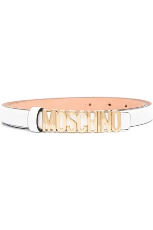 Moschino Lettering logo buckle belt