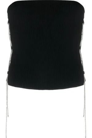 GIUSEPPE DI MORABITO Crystal-embellished bandeau top