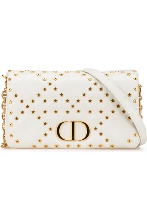 Dior 2022 Mini Calfskin Macrocannage Lucky Star Caro crossbody bag