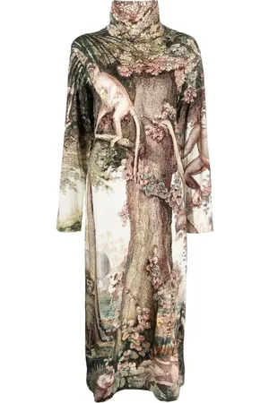 F.R.S For Restless Sleepers Jungle-print cotton maxi dress