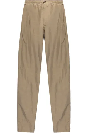 Giorgio Armani Canvas single-darted trousers