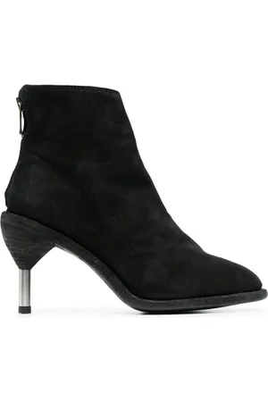 GUIDI Metal-heel suede boots