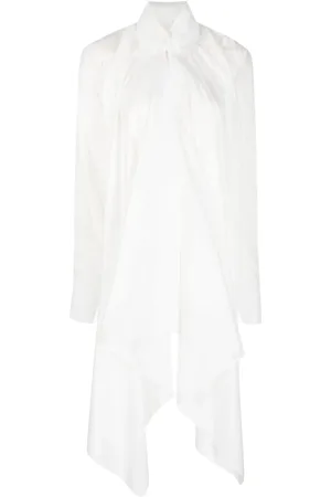 MARC LE BIHAN Asymmetric poplin shirt
