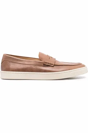 Brunello Cucinelli Slip-on leather penny loafers
