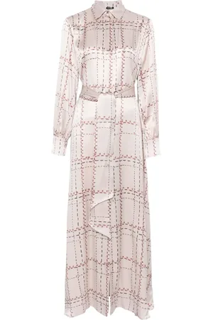 Kiton Printed silk shirt dress
