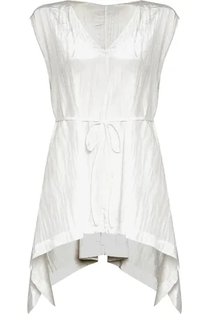 Uma Raquel Davidowicz Tied-waist asymmetric-hem top